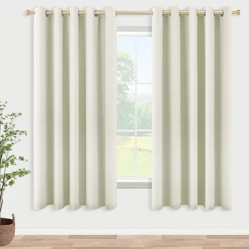 Miniatura 231 de Cortinas opacas de 72 pulgadas extra anchas para dormitorio, puerta corrediza de vidrio y patio, 2 paneles con ojales para oscurecer ventana grande