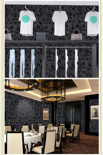 Miniatura 5 de TAOGIFT Papel adhesivo de vinilo para despegar y pegar, papel de contacto de rama negra, papel tapiz decorativo extraíble para gabinetes