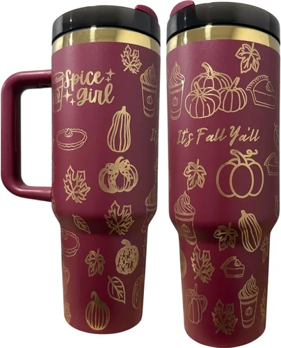 Miniatura 17 de Botella de agua de acero inoxidable de 40 oz taza Longhorn Bottle Bull Tumbler Cow Gift Western Water Bottle Cup (24oz Cream(90)-Longhorn (D35))