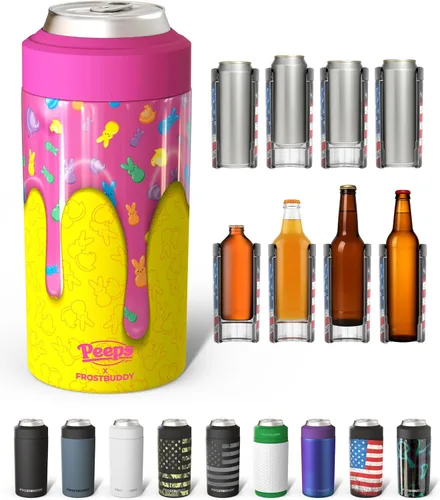 Miniatura 43 de Frost Buddy Universal Can Cooler - Fits all - Stainless Steel Can Cooler for 12 oz & 16 oz Regular or Slim Cans & Bottles - Stainless Steel