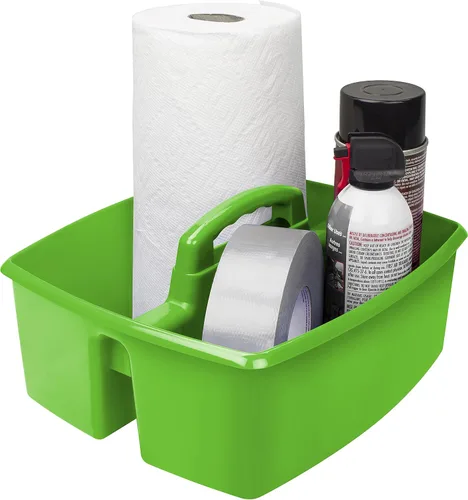 Miniatura 25 de Storex, clasificador grande para manualidades para salón de clases con tazas, 13 x 11 x 6.575 pulgadas, verde, caja de 2 unidades (00983A02C)