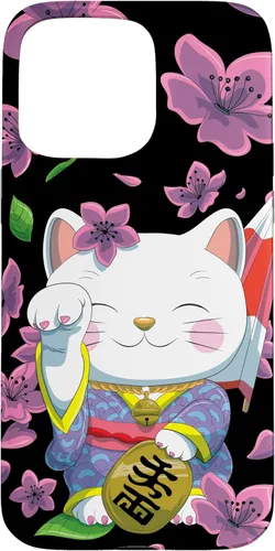 Miniatura 30 de Funda para iPhone 13 Pro Max Japanese Maneki Neko Lucky Cat