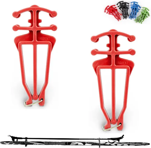 Miniatura 7 de Soporte universal para bastones y esquís de fondo - 1 par, soporte universal para bastones de esquí nórdico (negro)