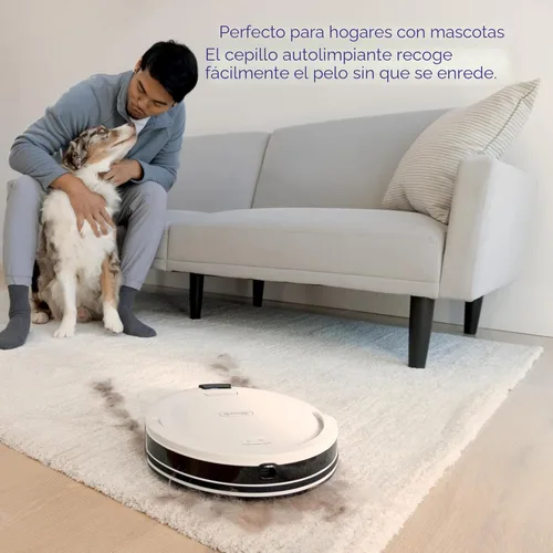 Miniatura 6 de Aspiradora robot Shark Navigator con navegación SmartPath y cepillo autolimpiable, potente succión, para alfombras y suelos duros, blanca, AV2120