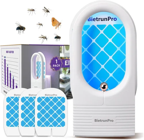 Trampas para Moscas de Fruta/Trampas para Mosquitos para Interiores, Mata Mosquitos con Luz UV y Azul Enchufable, Trampa para Insectos Voladores,