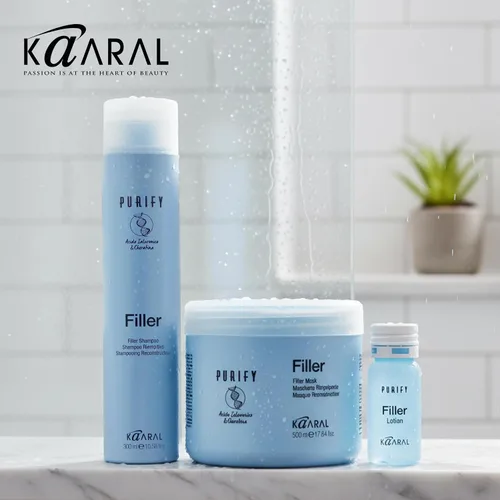 Miniatura 7 de Kaaral Purify Filler Shampoo - Fórmula fortalecedora y voluminizadora para mujeres y hombres - Cuidado del cabello espesante para una apariencia más