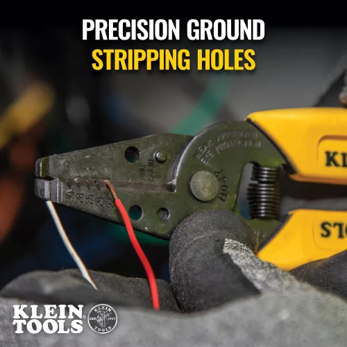 Miniatura 5 de Pelacables/cortador Klein Tools 11045, amarillo 10 – 18 AWG Solid Wire