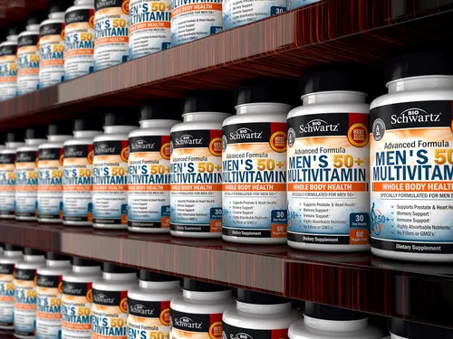 Miniatura 7 de Once Daily Multivitamínico para hombres de 50 años o más, suplemento para apoyo a la salud cardíaca, con vitaminas de zinc, A, B, C, D3, E
