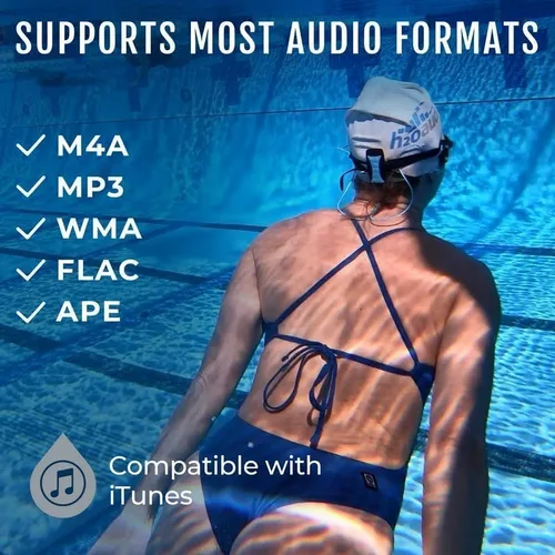 Miniatura 5 de H2O Audio Stream 3 PRO y auriculares Surge S+ - Reproductor de música de transmisión subacuática impermeable MP3 para nadar con Bluetooth