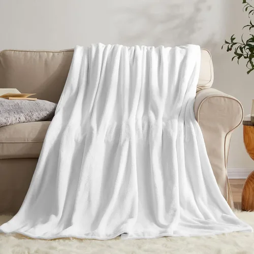 Miniatura 36 de KMUSET Manta de Tiro Súper Suave Premium de Franela de Forro Polar Sedosa Tamaño de Tiro Beige Microfibra Manta Ligera para Uso en Todas