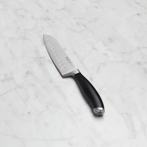 Miniatura 3 de Henckels Elan - Cuchillo Santoku con borde hueco de 5 pulgadas
