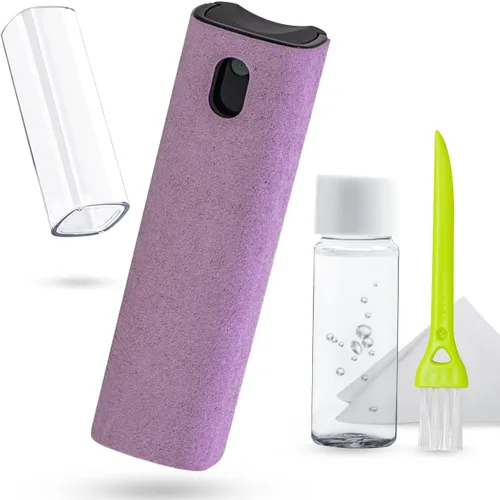 Miniatura 7 de Espray limpiador de pantalla para pantalla táctil, kit de limpieza walrfid para teléfono inteligente electrónico TV, portátil, tableta, PC, Gris