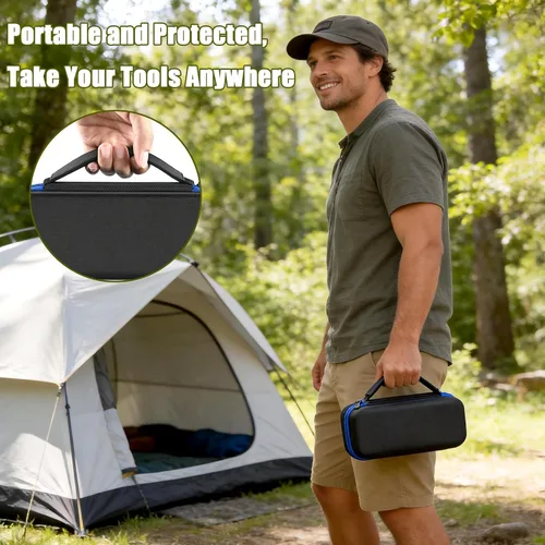 Miniatura 4 de Case Compatible with Dremel Lite 7760 N/10 4V Li-Ion/ PawControl 7760-PET Dog Cordless Rotary Tool Multi-Purpose Kit, Zipper Mesh Pocket Storage