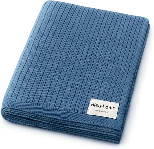 Miniatura 20 de Heritage Knit Manta Envolvente de Recepción de Algodón Orgánico para Niñas - Manta Envolvente Edredón de Punto de Algodón Orgánico de Lujo 100% 04