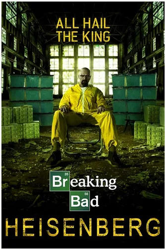 Breaking Bad Heisenberg (All Hail The King) - Póster de 24 x 36 pulgadas, un auténtico póster impreso de oficina con numeración secuencial
