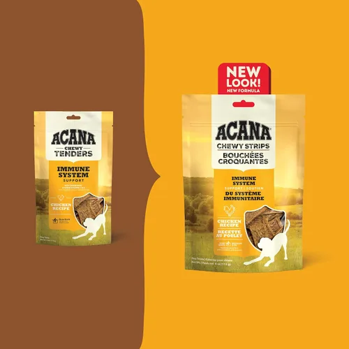 Miniatura 5 de ACANA Chewy Strips - Receta de pollo con ingredientes limitados para perros, con soporte para el sistema inmunológico, bolsa de 4 onzas