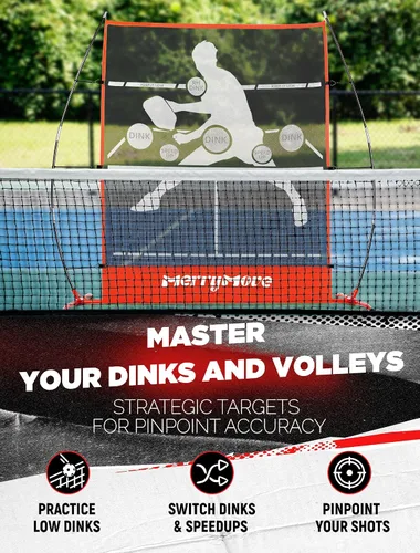 Miniatura 2 de Pickleball Practice Rebounder Net: Pickleball Rebounder or 6FT Mini Pickle Ball Net Portable for Outdoor Driveway Backyard and Indoor Garage - 2in1