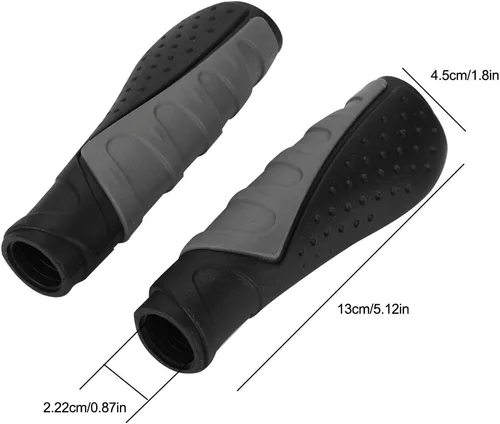 Miniatura 4 de Dioche Agarres de manillar, antideslizante, ergonómico, cómodo, protector de empuñaduras de goma suave a prueba de golpes, accesorios de ciclismo