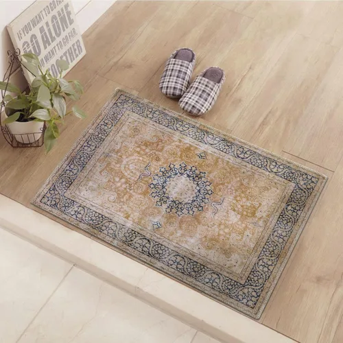 Miniatura 33 de DECOMALL Alfombra lavable de 2 pies 6 x 9 pies, alfombra para pasillo con respaldo de goma, antideslizante para cocina Rojo rosa