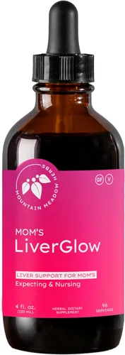 Mountain Meadow Herbs Mom's Liver Glow, desintoxicante avanzado y regenerador para apoyar la salud y la función del hígado - 4 oz - para un hígado