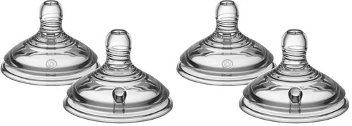 Miniatura 9 de Tommee Tippee Natural Start - Tetinas para biberón, parecidas al pecho para un pestillo natural, válvula anticólica, silicona suave, flujo lento, 0+