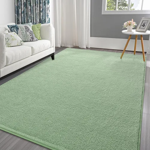 Miniatura 9 de Pettop - Alfombras para dormitorio y sala de estar, 6x9 Beige alfombras de espuma de memoria espesada para interiores, alfombra moderna estética