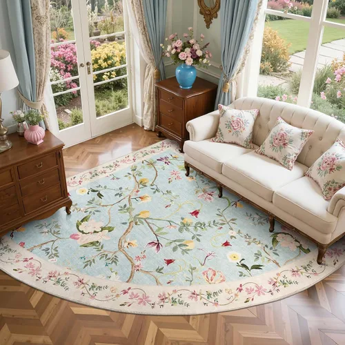Miniatura 63 de Jinchan Alfombra Floral de Pasillo, 2x5, Alfombras Antideslizantes Lavables a Máquina, Alfombra Suave de Pelo Bajo para Pasillo, Resistente a