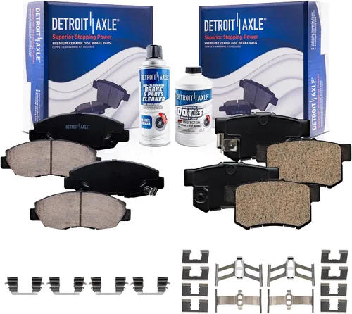 Miniatura 151 de Detroit Axle - Pastillas de Freno para Nissan Altima Sentra 350Z Juke INFINITI G35, Pastillas de Freno Cerámica Delanteras y Traseras Reemplazo