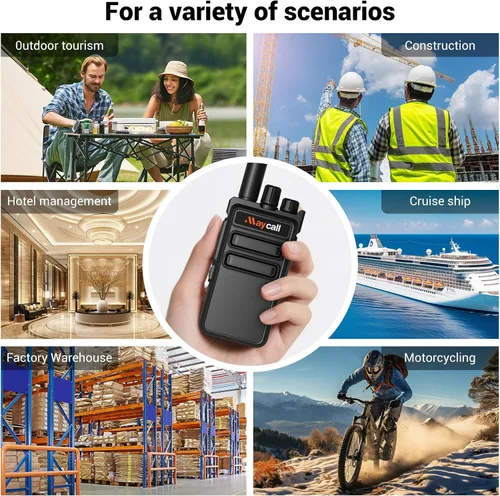 Miniatura 7 de Walkie Talkies MC-180 - Paquete de 2 unidades para adultos de largo alcance recargable de 2550 mAh, radios portátiles FRS bidireccionales, radios