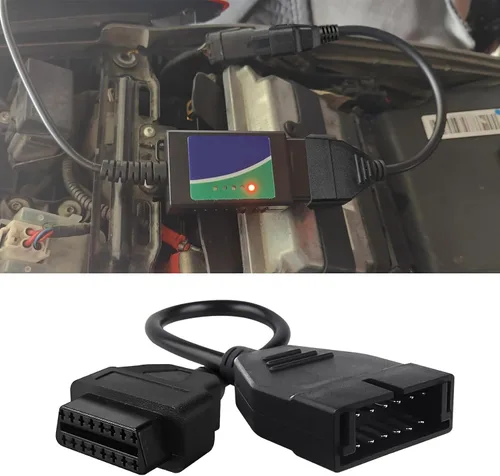 Adaptador OBD2 a OBD1 GM, lector de código de automóvil, OBD1 de 12 pines a OBD2 conector de cable de escáner de enchufe de 16 pines, herramienta de