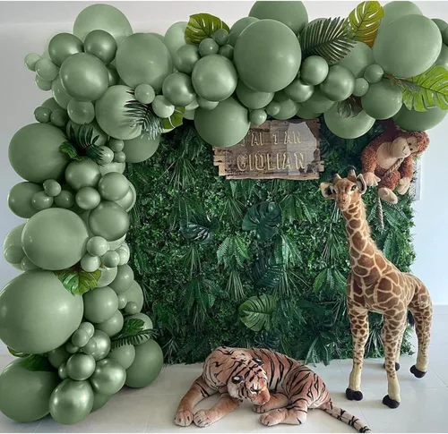 Miniatura 13 de IHEPYQ Globos bronceados de doble relleno, guirnalda marrón nude, albaricoque, diferentes tamaños, kit de arco de globos neutros para oso