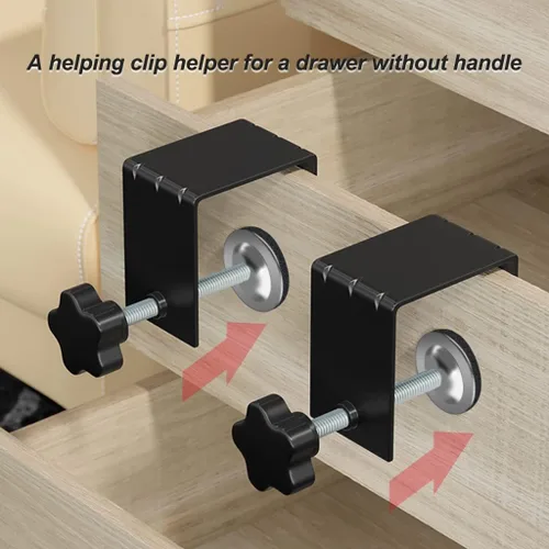 Miniatura 7 de 4 abrazaderas en C, abrazaderas de instalación delanteras de cajón, abrazaderas de acero laminado en frío para carpintería, se pueden utilizar como
