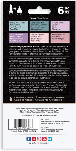 Miniatura 3 de Spectrum Noir Illustrator by Spectrum Noir - 12 marcadores de alcohol de punta doble para artistas, figura
