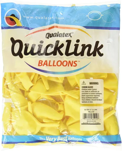 Miniatura 4 de Qualatex Quick Link Globos - Blanco - Bolsa de 50, 12