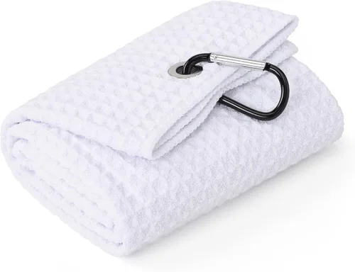 Miniatura 36 de Mile High Life Premium Waffle-Weave Golf Towel 16" X 24" Extra Absorbent & Quick-Dry Ultra-Soft Microfiber Carabiner Clip Multi
