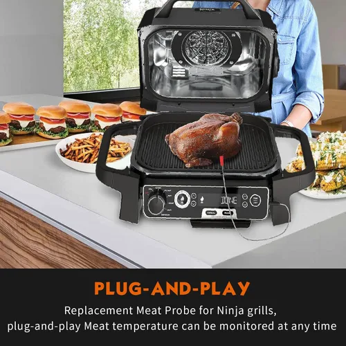 Miniatura 5 de Termómetro de repuesto para sonda de carne Ninja OG751 Woodfire Pro para parrilla y ahumador para exteriores, compatible con Ninja OG700 Series adn