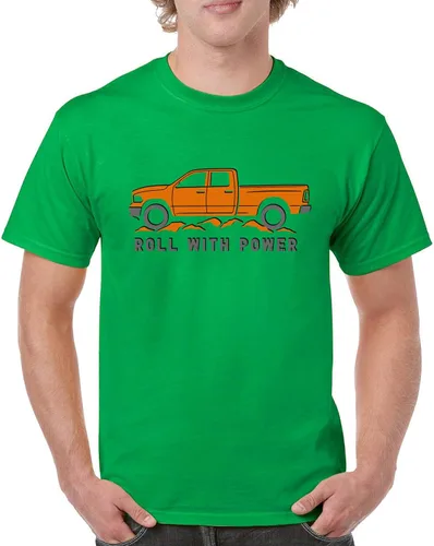 Miniatura 61 de Tee Hunt Camisetas gráficas y camisetas sin mangas para hombre Roll with Power Pickup Truck