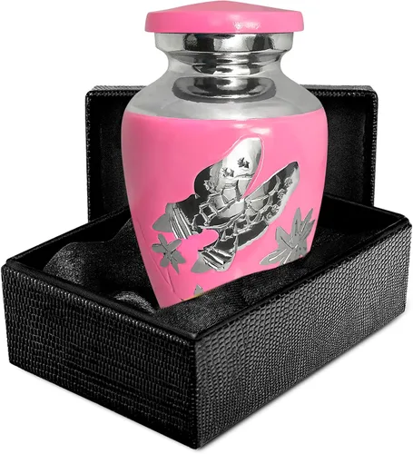 Trupoint Memorials Urnas pequeñas para recuerdo de cenizas humanas, mini urna de cremación decorativa para hombres y mujeres adultos, juego de 4,