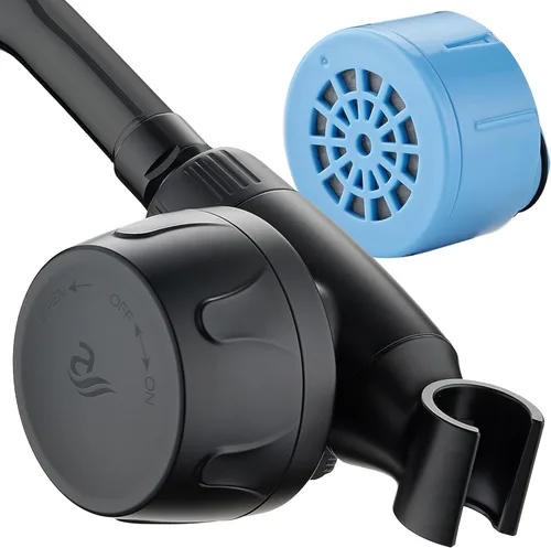 Miniatura 14 de AquaCare Skin & Hair - El filtro de ducha más avanzado del mundo para cabezales de ducha fijos o de mano con modos de filtración de Negro mate