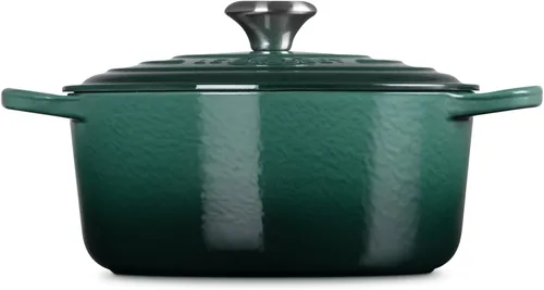 Miniatura 4 de Le Creuset Horno holandés redondo Signature de hierro fundido esmaltado, 4.5 cuartos de galón., Artichaut