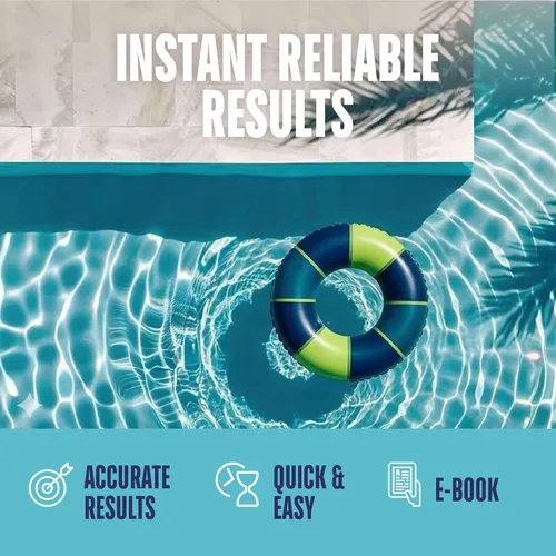 Miniatura 4 de JNW - Tiras de prueba de piscina 7 en 1, 100 tiras de prueba rápidas y precisas para agua de piscina, tiras de prueba de spa para bañera