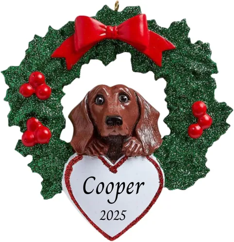 Miniatura 17 de Adornos personalizados para árbol de Navidad 2025 para mascotas, Chihuahua con corona, recuerdo para los amantes de los perros de los cachorros