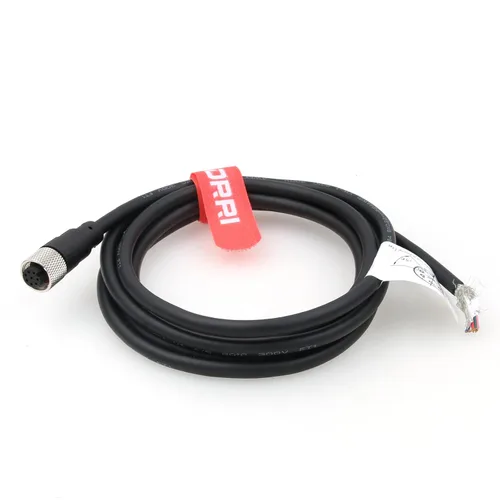 Miniatura 2 de M12 - Conector de sensor hembra de 8 pines para volar Cable de protección eléctrica impermeable para aplicaciones de automatización