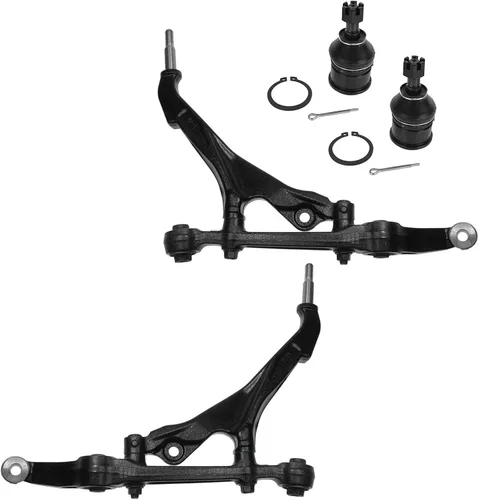 Miniatura 66 de TRQ Brazo de control delantero superior e inferior con rótula juego de 4 piezas compatible con Land Rover Range Rover 2003-2012