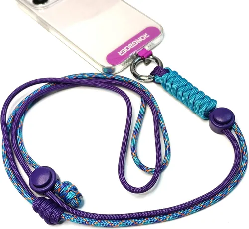 Miniatura 8 de Cordones para teléfono celular alrededor del cuello, cordón de muñeca para llaves, cordones para insignias de identificación, cordón ajustable