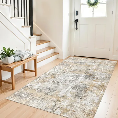 Miniatura 47 de Alfombra antideslizante lavable de 2 x 3 pies - Alfombra suave de pelo bajo para cocina, entrada y dormitorio - Tapete moderno para puerta