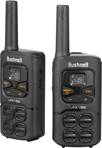Miniatura 3 de Bushnell LPX150 Walkie Talkie Radio – Calidad fiable, diseño resistente, 0.5 W de potencia para 20 millas de alcance, radios bidireccionales