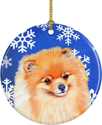 Miniatura 135 de Caroline's Treasures Cavalier Spaniel - Adorno de cerámica para colgar en el árbol de Navidad, para el hogar, Navidad, fiestas, regalo, 3 pulgadas