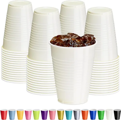 Miniatura 20 de DecorRack - Vasos desechables y reutilizables de 12 onzas para fiestas de cumpleaños, despedidas de soltera, campamentos, eventos en interiores y al