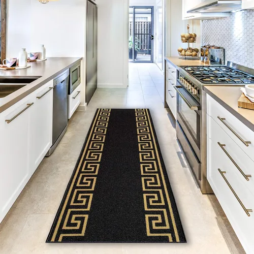 Miniatura 11 de CreativeDeco Alfombra de pasillo hecha a medida con respaldo de goma para cocina, vestíbulo, pasillo, entrada, elige tu longitud, tamaño de 31